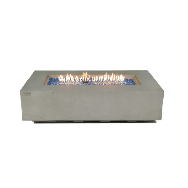 Elementi Plus Meteora 56" Rectangular Concrete Gas Fire Table