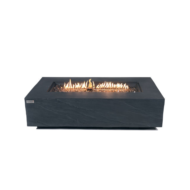 Elementi Plus Cape Town 56" Rectangular Concrete Gas Fire Table