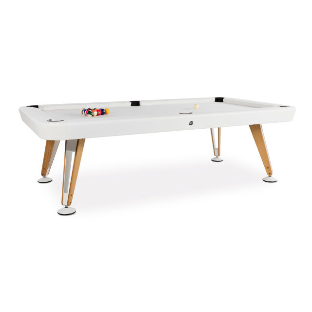 RS Barcelona Diagonal 7' White Outdoor Billiard Table