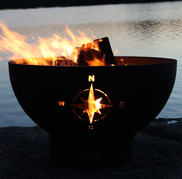 Fire Pit Art Navigator 36" Round Steel Fire Pit