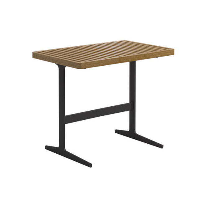 Gloster Grid 32" Aluminum Rectangular Side Table