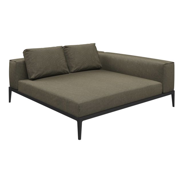 Gloster Grid Upholstered Chill Outdoor Sectional Unit