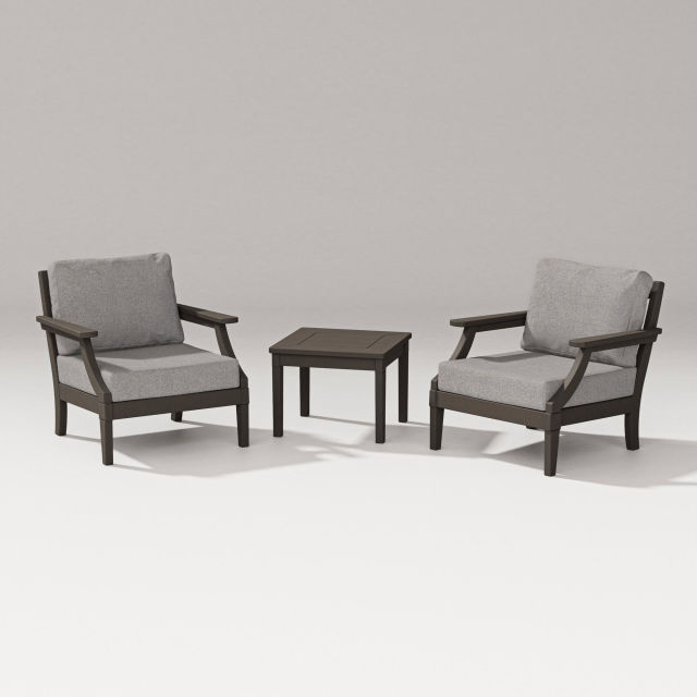 Polywood Estate 3-Piece Lounge Chair Set