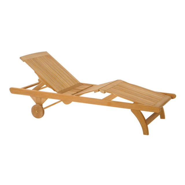 Kingsley Bate Classic Teak Chaise Lounge