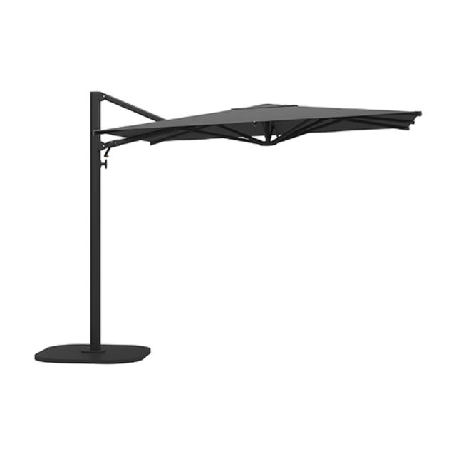 Gloster Halo 10' Square Aluminum Cantilever Patio Umbrella w/ 353 lb. Base