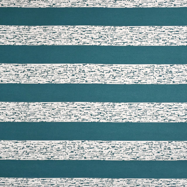 Silver State Dash Dot Stripe Teal Indoor/Outdoor Fabric