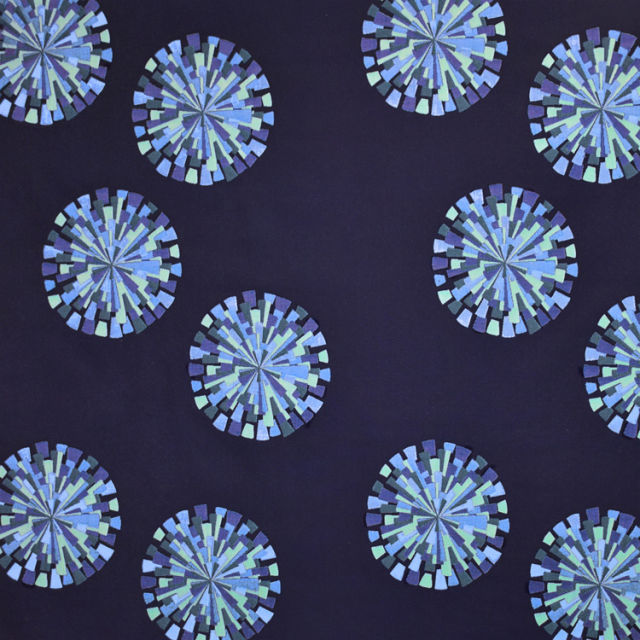 Silver State Starburst Disco Indoor/Outdoor Fabric