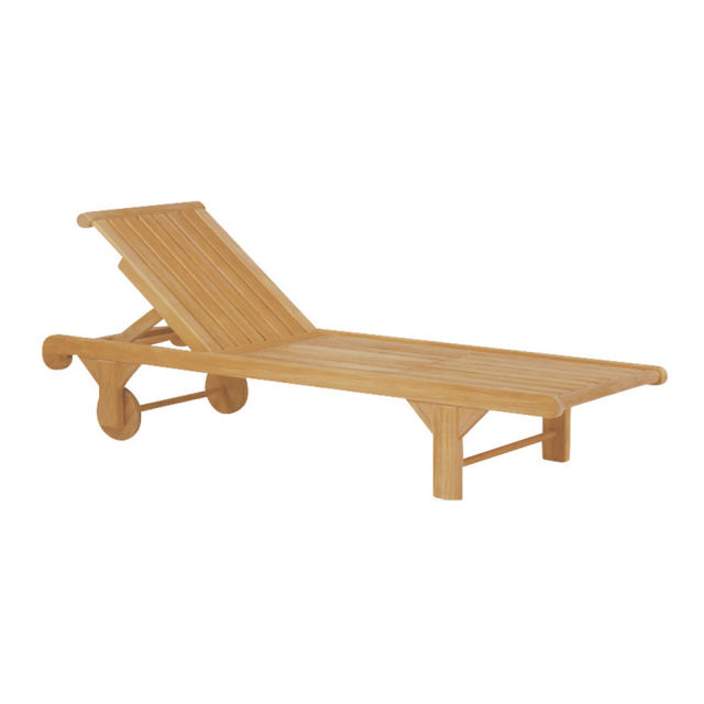 Kingsley Bate Nantucket Teak Chaise Lounge