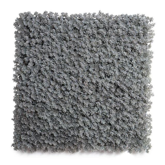 Enduraleaf 21" Gray Faux Sedum Mat - Set of 9