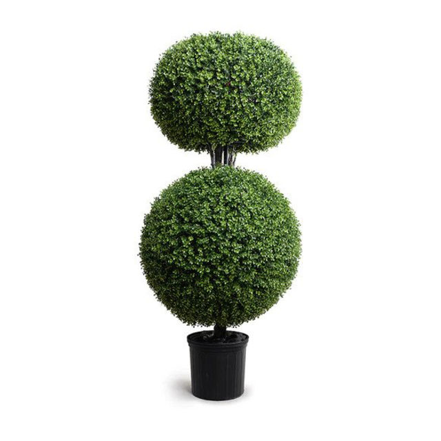 Enduraleaf 62" Faux Double Boxwood Pumpkin Topiary