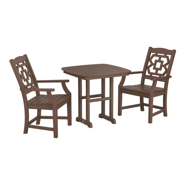 Polywood Chinoiserie 3-Piece Dining Set