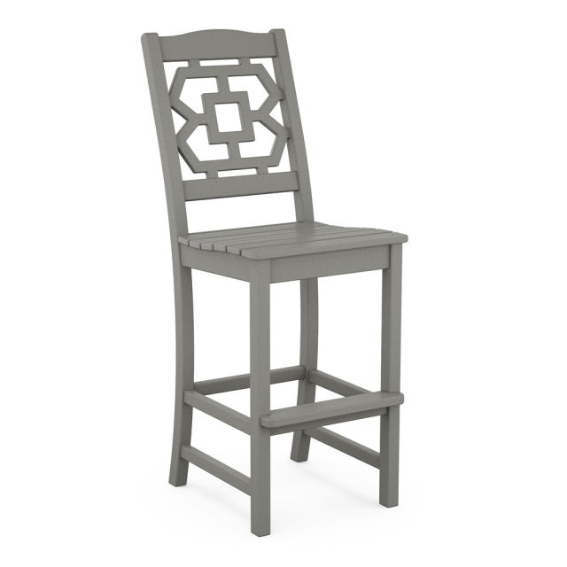 Polywood Chinoiserie Bar Side Chair