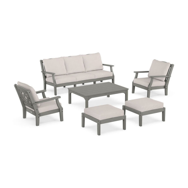 Polywood Chinoiserie 6-Piece Lounge Sofa Set