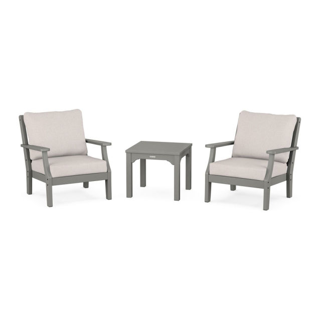 Polywood Chinoiserie 3-Piece Deep Seating Set