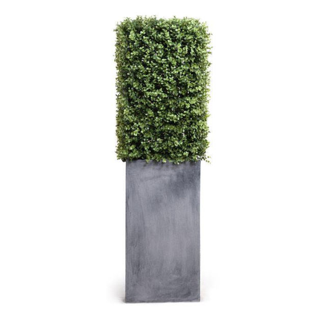 Enduraleaf 45" Faux Boxwood Column in Pot