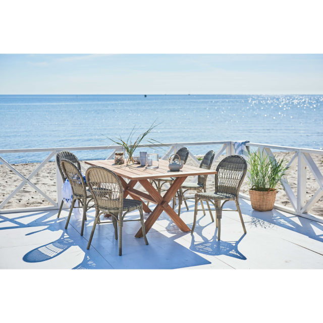 Sika Design Colonial/Ofelia 7-Piece Rectangular Patio Dining Set