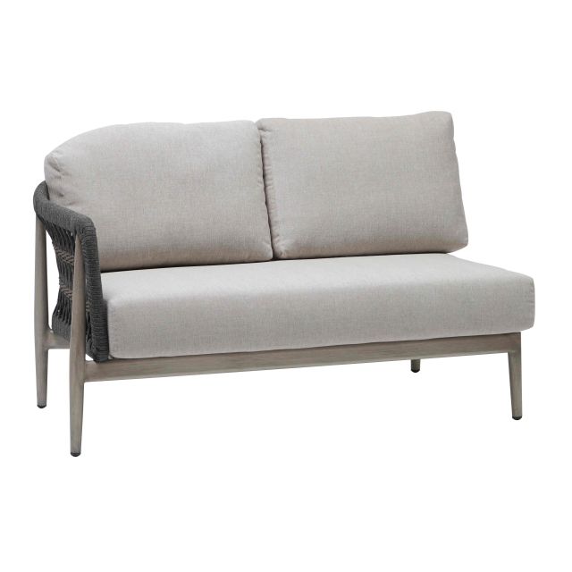 Ratana Coconut Grove Aluminum Left Arm Love Seat Outdoor Sectional Unit