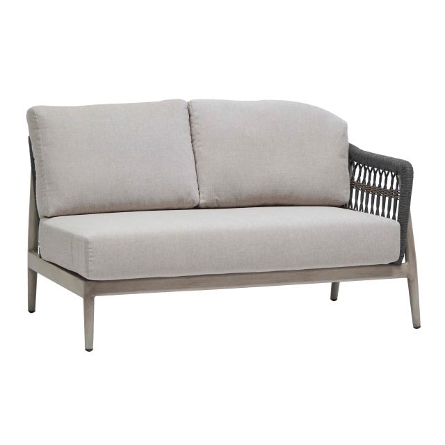 Ratana Coconut Grove Aluminum Right Arm Love Seat Outdoor Sectional Unit