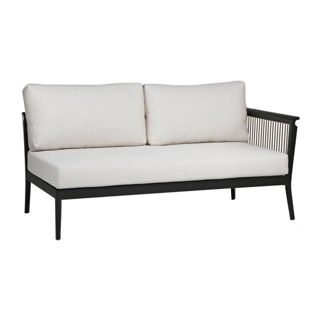 Ratana Copacabana Aluminum Right Arm Love Seat Outdoor Sectional Unit