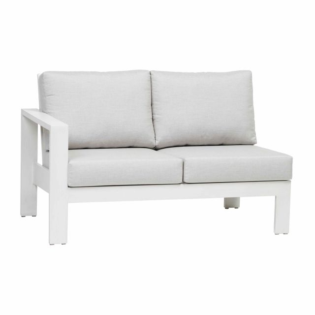 Ratana Park Lane Aluminum Left Arm Love Seat