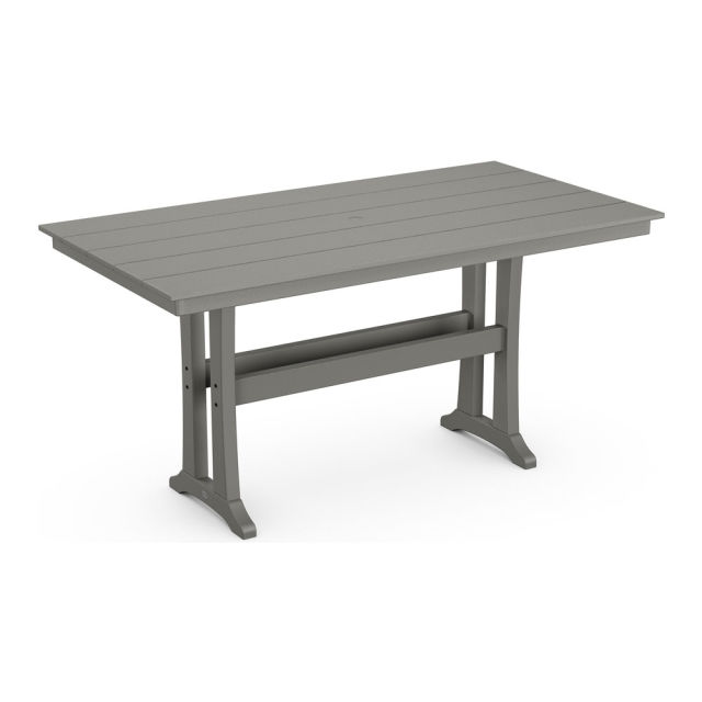 Polywood Farmhouse Trestle 73" Rectangular Counter Table