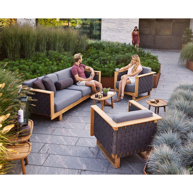 Cane-line Royal/Angle 5-Piece Conversational Outdoor Lounging Set