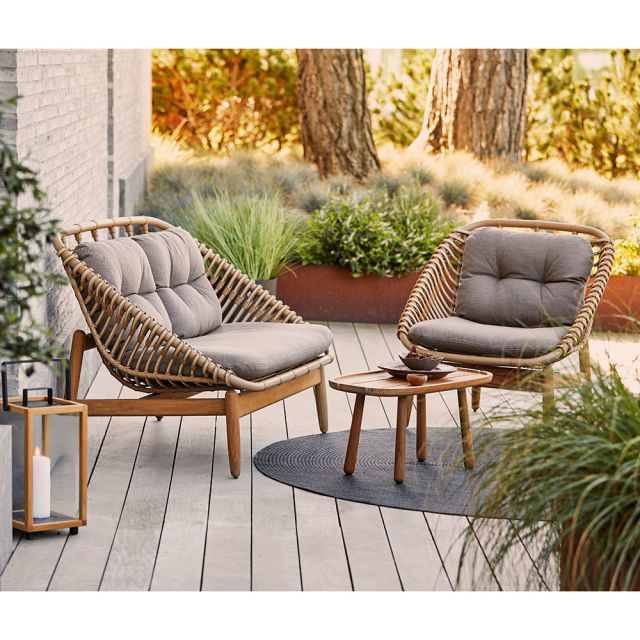 Cane-line Royal/Strington Weave 3-Piece Conversational Outdoor Lounging Set