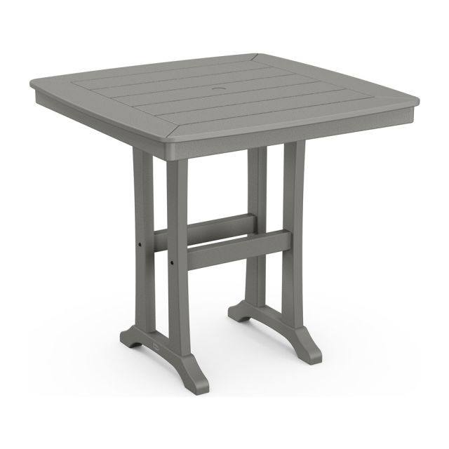 Polywood Nautical Trestle 39" Square Counter Table