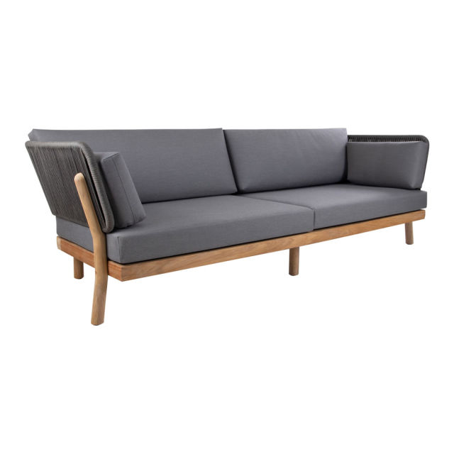 POVL Outdoor Supra Teak/Rope Sofa