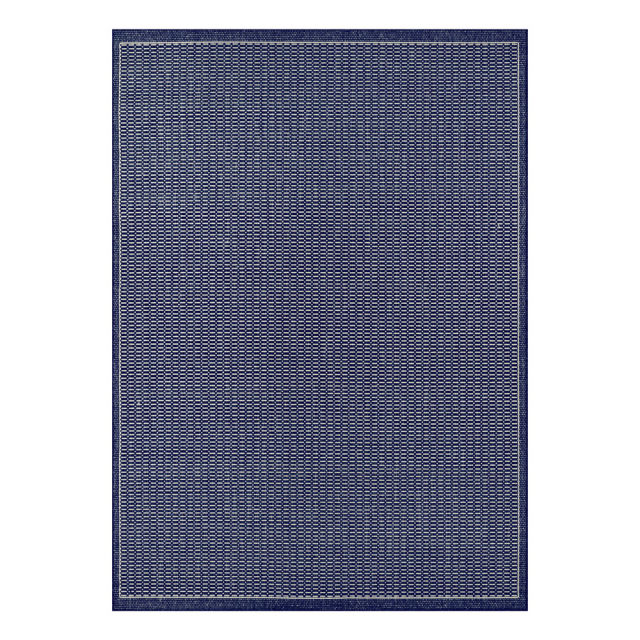 Couristan Recife Saddlestitch Ivory/Indigo Indoor/Outdoor Rug