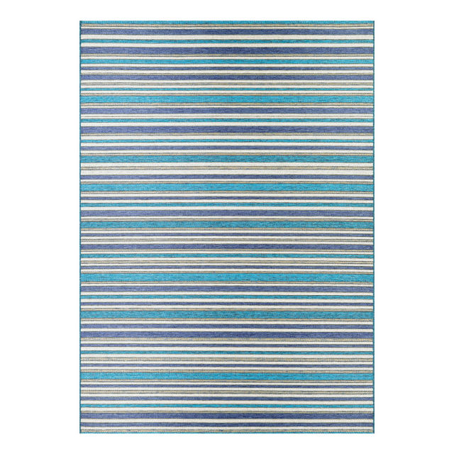 Couristan Cape Brockton Cobalt/Teal Indoor/Outdoor Rug