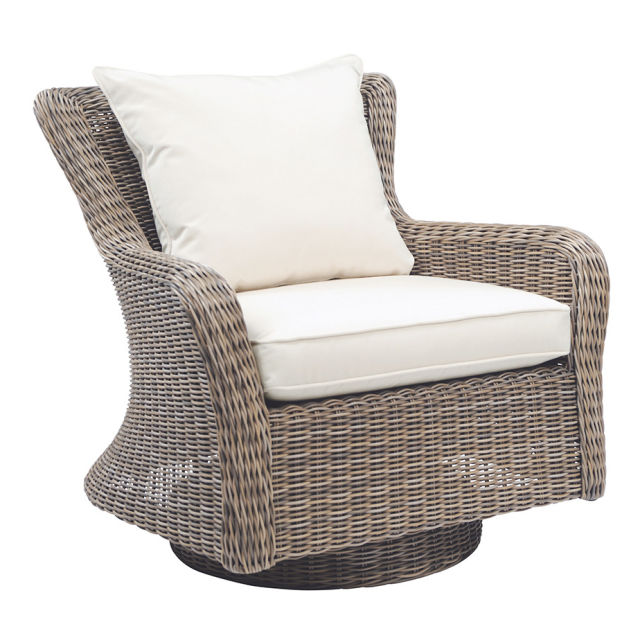 Kingsley Bate Sag Harbor Woven Swivel Rocker Lounge Chair