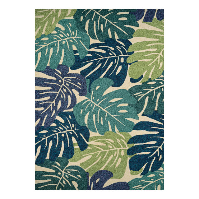 Couristan Covington Monstera Cream/Multi Indoor/Outdoor Rug