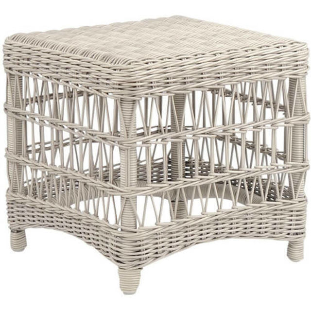 Kingsley Bate Southampton 20" Woven Square Side Table or Stool