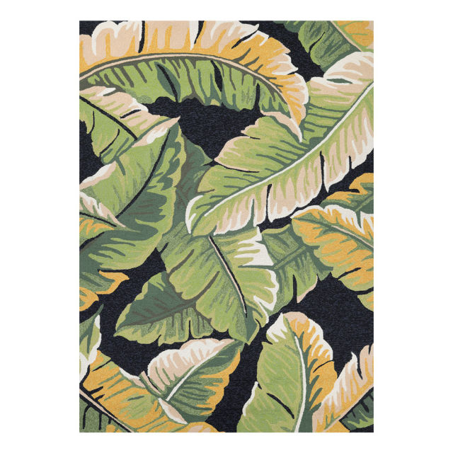 Couristan Covington Rainforest Forest Green/Black Indoor/Outdoor Rug