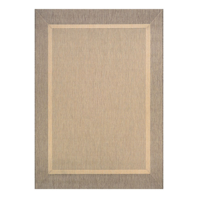 Couristan Recife Stria Texture Natural/Coffee Indoor/Outdoor Rug