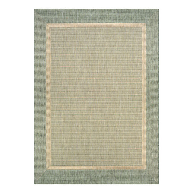 Couristan Recife Stria Texture Natural/Green Indoor/Outdoor Rug