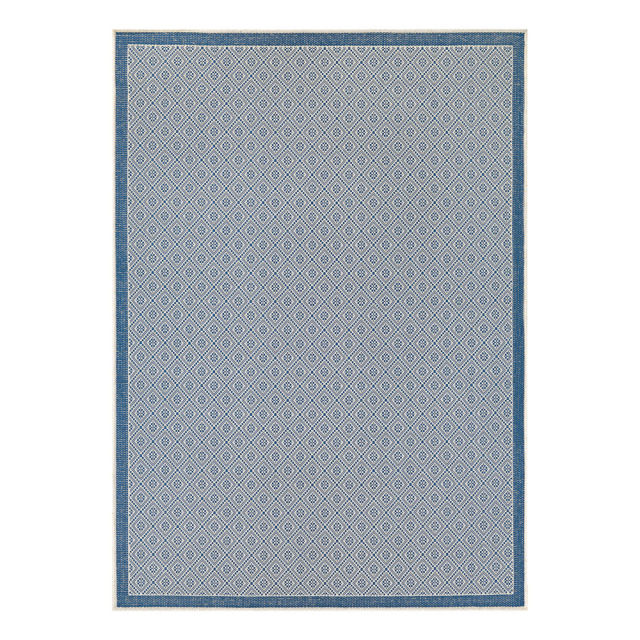 Couristan Monaco Sea Pier Sand/Azure Indoor/Outdoor Rug