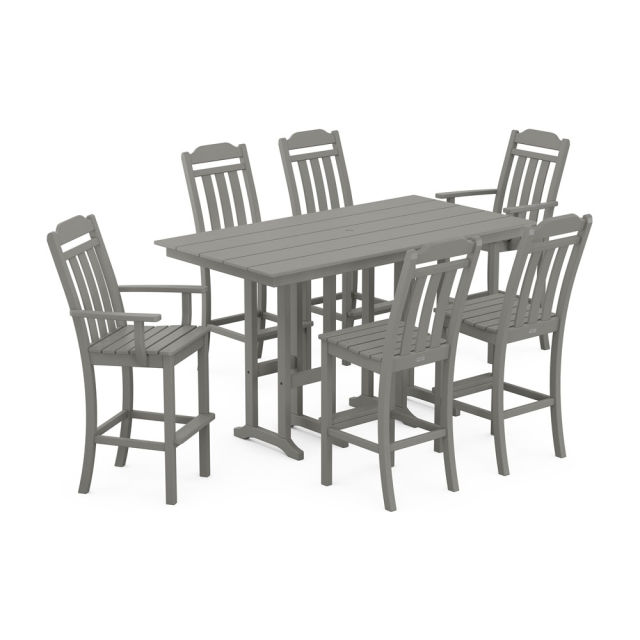 Polywood Country Living 7-Piece Farmhouse Bar Set