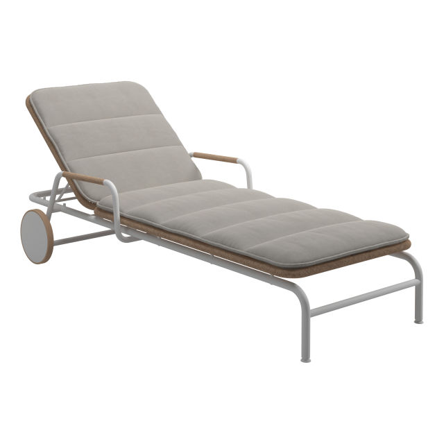 Gloster Fresco Aluminum Chaise Lounge