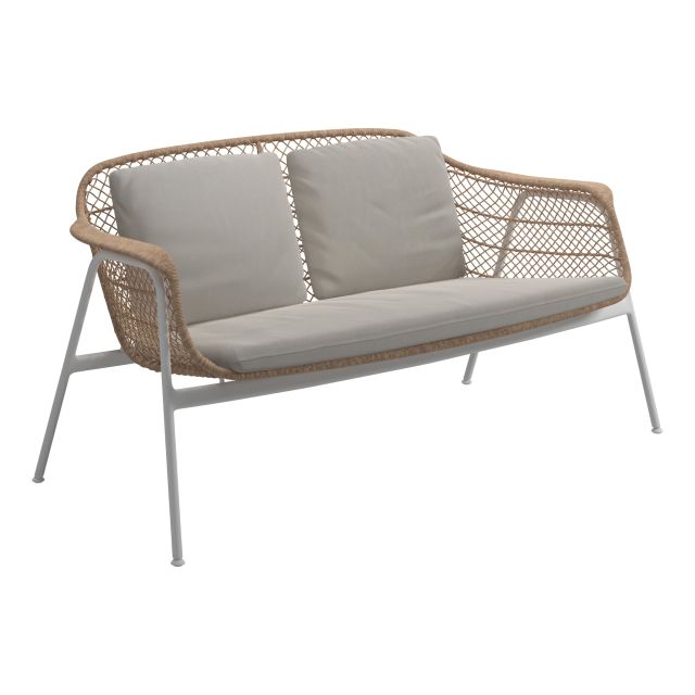 Gloster Fresco Aluminum Love Seat