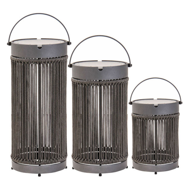 POVL Outdoor Shine Rope Lanterns - Set of 3