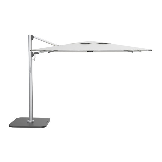 Shademaker Solaris 9' Square Aluminum Commercial Cantilever Patio Umbrella