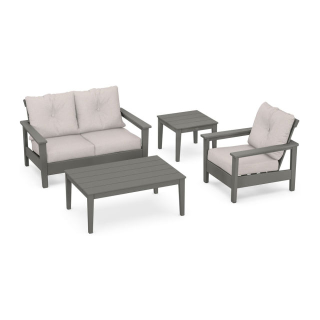 Polywood Prescott 4-Piece Deep Seating Set