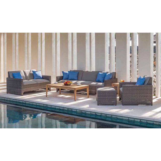 Kingsley Bate Tribeca/Milano 6-Piece Conversational Outdoor Lounging Set