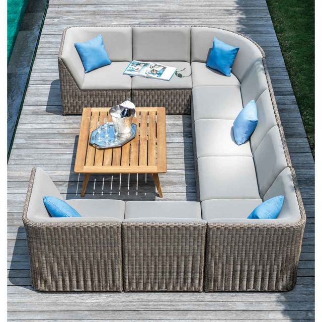 Kingsley Bate Milano Upholstered Outdoor Sectional Sofa