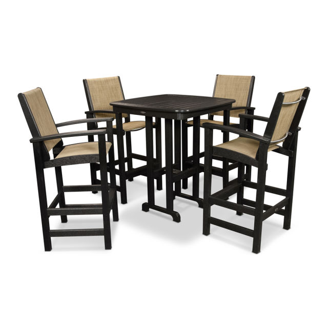 Polywood Coastal 5-Piece Bar Set