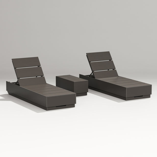 Polywood Elevate 3-Piece Chaise Lounge Set