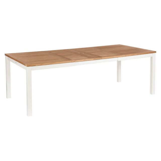 Barlow Tyrie Aura 59" - 90" Extending Rectangular Dining Table - Teak Top