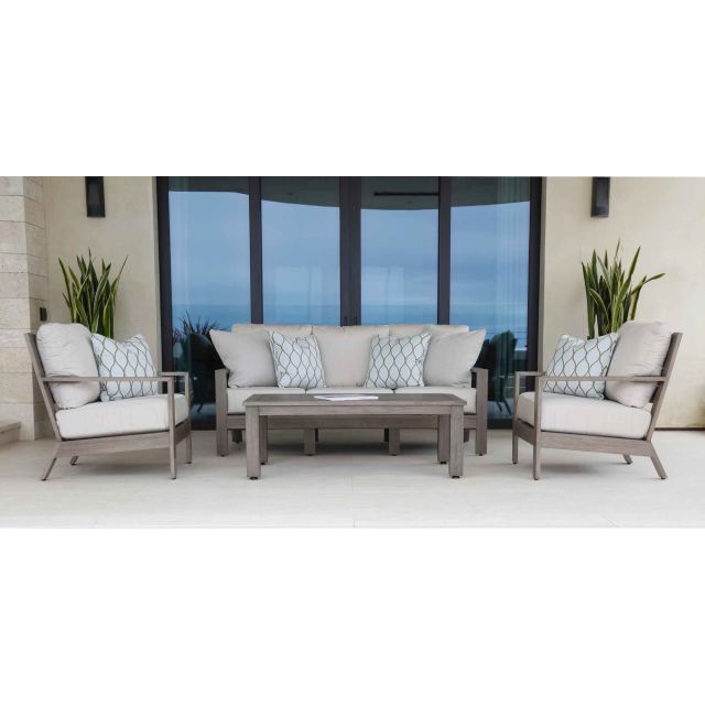 Sunset West Laguna 4-Piece Conversational Outdoor Lounging Set